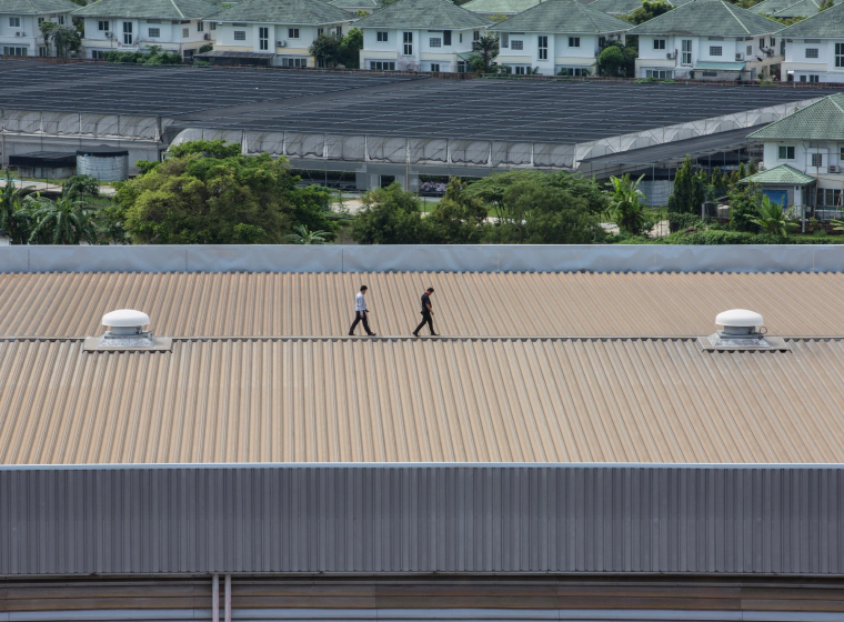two people walking on a commercial warehouse while inspecting it reno nv